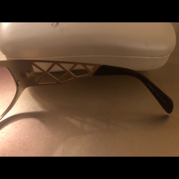 SOLD Chanel Sunglasses Metal Frame w/ Crystals - Picture 3 of 8